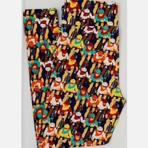 LuLaRoe Bicycle Race Leggings Size TC